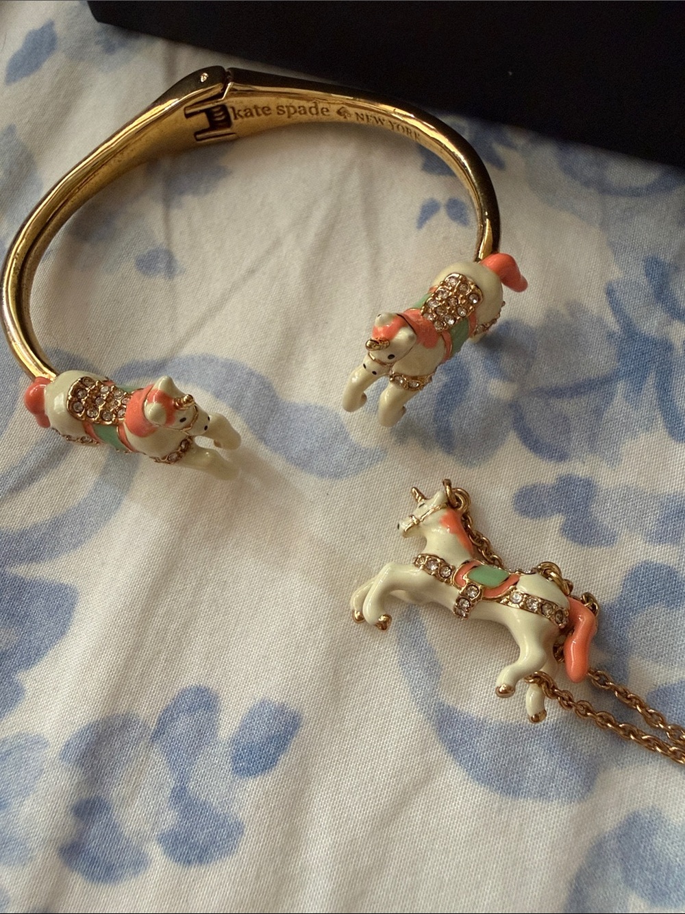 Kate Spade ♠️ 🦄 Unicorn Necklace and Bracelet Set